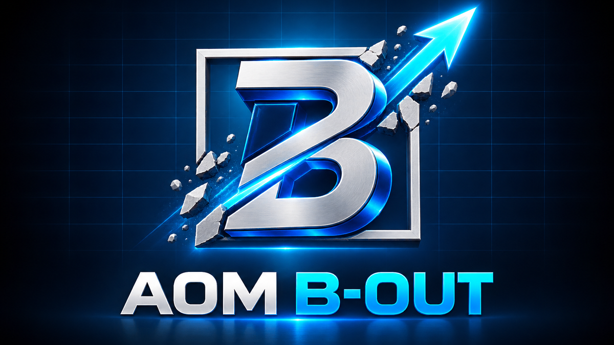 AOM B-OUT logo